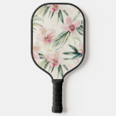 Tropische Blume Pickleball Schläger (Rückseite)