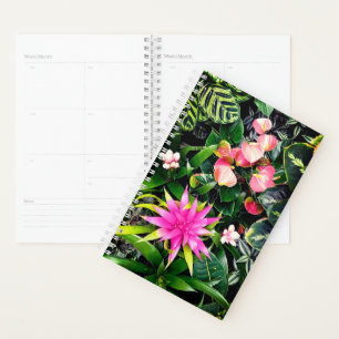 Tropische Blume Planer