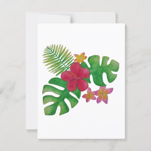 Tropische Blume Postkarte