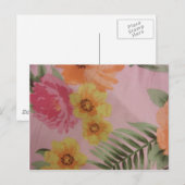 Tropische Blume Postkarte (Vorne/Hinten)