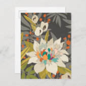 Tropische Blume Postkarte (Vorne/Hinten)