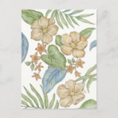 Tropische Blume Postkarte (Vorderseite)