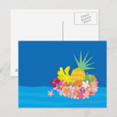 Tropische Blume Postkarte (Vorne/Hinten)