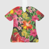 Tropische Blume Retro Aloha Shirt Print Ornament (Vorderseite)