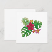 Tropische Blume Save The Date (Vorne/Hinten)