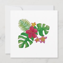 Tropische Blume Save The Date