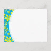 Tropische Blume Save the Date Postkarte (Rückseite)