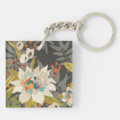 Tropische Blume Schlüsselanhänger (Rückseite)