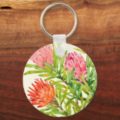 Tropische Blume Schlüsselanhänger (Vorderseite)
