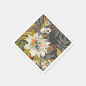 Tropische Blume Serviette (Ecke)