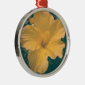 Tropische Blume Silbernes Ornament (Rechts)