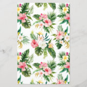 Tropische Blume Sommerfeierliche Einladung (Rückseite)