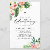 Tropische Blume Sommerfeierliche Einladung (Vorderseite)