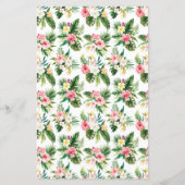 Tropische Blume Sommerpaare Einladung (Rückseite)