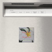 Tropische Blume Speichern Sie das Datumsfenster Magnet (In Situ (Geschirrspüler))