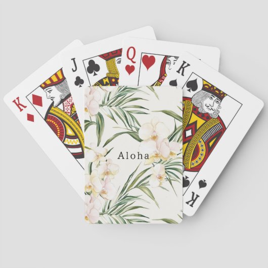 Tropische Blume Spielkarten (Rückseite)