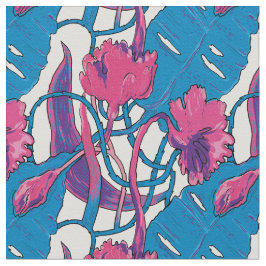 Tropische Blume. Stoff