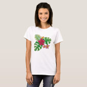 Tropische Blume T-Shirt (Vorne ganz)