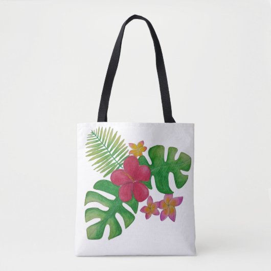 Tropische Blume Tasche (Vorderseite)