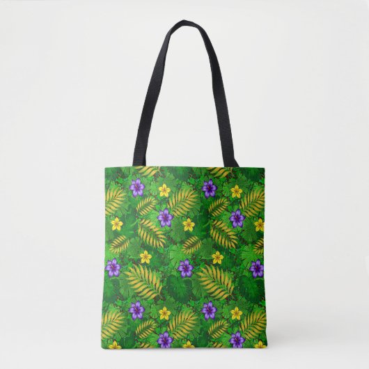 tropische Blume Tasche (Vorderseite)