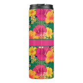 Tropische Blume Thermosbecher (Rückseite)