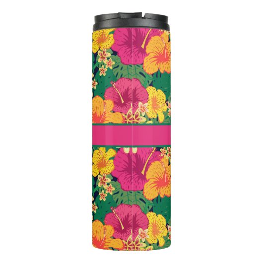 Tropische Blume Thermosbecher (Rückseite)