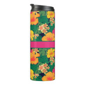 Tropische Blume Thermosbecher (Nach rechts gedreht)