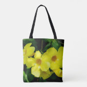 Tropische Blume Tote Tasche (Rückseite)