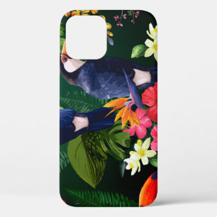 Tropische Blume, Toucan: floraler Hintergrund. Case-Mate iPhone Hülle