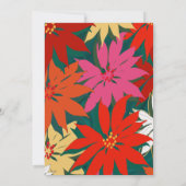 Tropische Blume und Arche Save the Date Einladung (Rückseite)