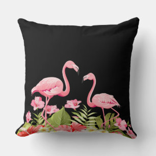 Tropische Blume und Flamingos-32146 Kissen