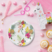 tropische Blume und Fruchtmuster Pappteller (Party)