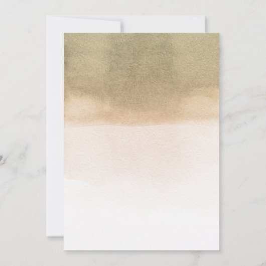 Tropische Blume und getrockneter Palmblättriger Ab Einladung (Rückseite)