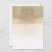 Tropische Blume und getrocknetes Palmblättern zum  Einladung (Rückseite)