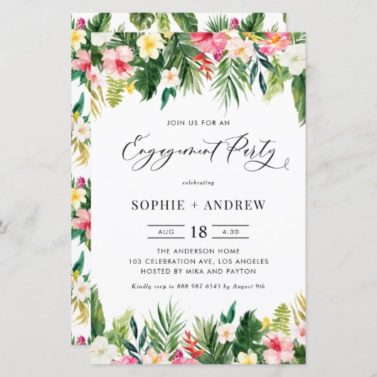 Tropische Blume und Grüne Engagement Partei (Vorne/Hinten)