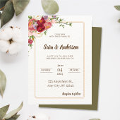 Tropische Blume und Hochzeiten im Grünen Einladung