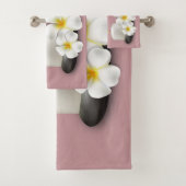 Tropische Blume und Kerzen Badetücher Dekoration Badhandtuch Set (Insitu)