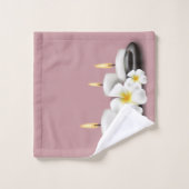 Tropische Blume und Kerzen Badetücher Dekoration Badhandtuch Set (Waschlappen)