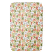 Tropische Blume und Kunstlinien Badematte (Vorderseite Vertikal)