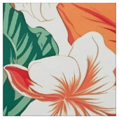 Tropische Blume und Muster der Blätter Stoff (Muster)