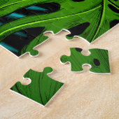 Tropische Blume und Palmenblatt Hawaiisch bunt Puzzle (Seite)