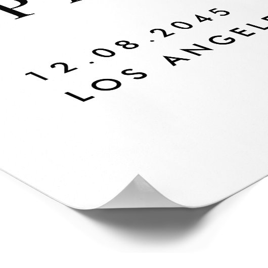 Tropische Blume und Polterabend Poster (Ecke)