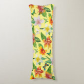 Tropische Blume und Schmetterlinge Seitenschläferkissen (Vorderseite Vertikal)