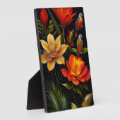 Tropische Blume und Vögel | Modernes Haeckel Fotoplatte (Seite)