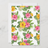 Tropische Blume Urlaub Foto Frohe Weihnachten (Rückseite)