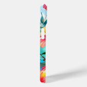 Tropische Blume Vibrant Grüntöne iPhone / iPad Geh Case-Mate iPhone Hülle (Rückseite / Rechts)