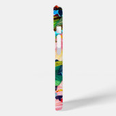 Tropische Blume Vibrant Grüntöne iPhone / iPad Geh Case-Mate iPhone Hülle (Rückseite / Links)