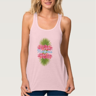 Tropische Blume von Frauen am Rande Hawaiis Tank Top