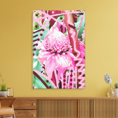 Tropische Blume von Leinwand (Insitu (Wohnzimmer))