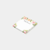 Tropische Blume Wasser Post-it Klebezettel (angewinkelt)